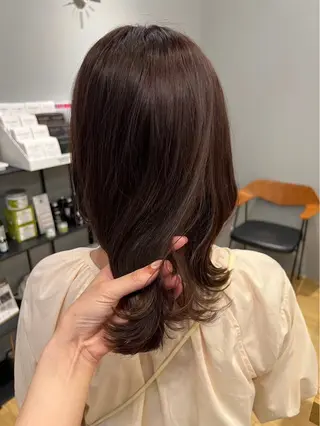 カラー 暖色/ボブ/吉岡美音 GIEN NU茶屋町のヘアスタイル