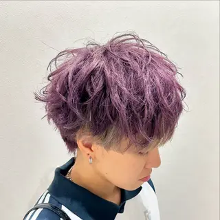 ショート カラー メンズ 𝐑𝐲𝐮𝐤𝐢 【店長】ALEAPのヘアスタイル
