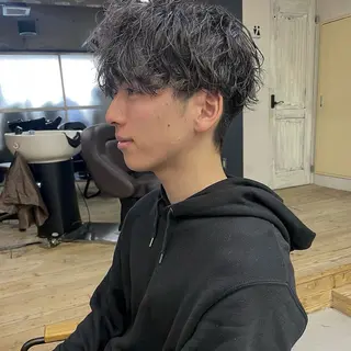 ショート 舟橋耀/ブリーチカラ ー/レイヤーカットのヘアスタイル