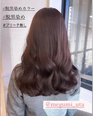 セミロング カラー パーマ ヘアアレンジ メンズ キッズ ネイル マツエク・マツパ Beauty＆Relaxation MEGUMI所属・MEGUMI megumiのヘアスタイル