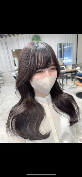 ロング 似合わせ/レイヤー /顔まわり/池田歩樹のヘアスタイル