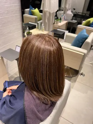 ミディアム カラー 髪質改善/ブリーチ 特化🧡‬‪田中颯士のヘアスタイル