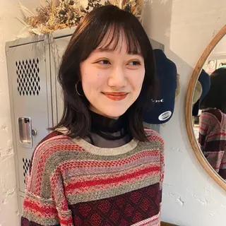 ミディアム chiho🌛ボブ /髪質改善カラー🫧のヘアスタイル