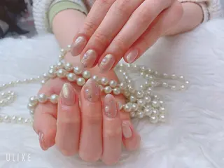 ネイル ネイルサロンAiri 長さ出し·シンプルのネイルデザイン