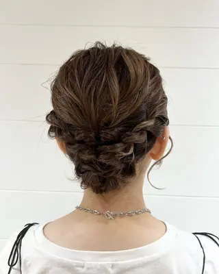 ミディアム ヘアアレンジ ୨୧color୨୧ ちひろのヘアスタイル