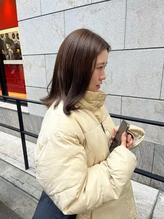 ミディアム JESTER烏丸御池店所属・暖色カラー/艶カラー /透明感/ななこのヘアスタイル