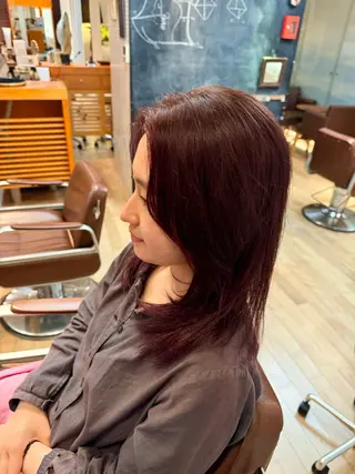 セミロング カラー L'arte所属・松並 直のヘアスタイル