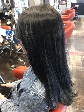 ロング カラー デザインカラー🌈 高木リョウのヘアスタイル