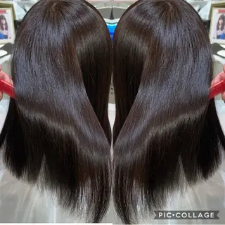 ロング 朝尾 愛花のヘアスタイル