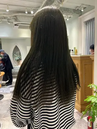 ロング 透明感カラー/カット 髪質改善/森栄範のヘアスタイル