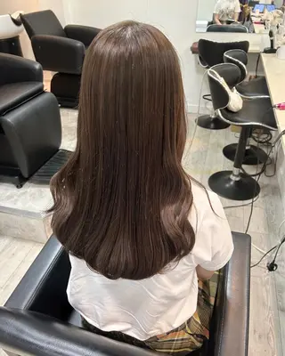 ロング カラー ヘアアレンジ 代表🎀 ふわモテ愛 され髪🩷yumiのヘアスタイル