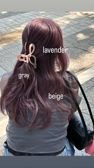 ロング カラー 🍓ハイトーンカラー 🎀nene🍓のヘアスタイル
