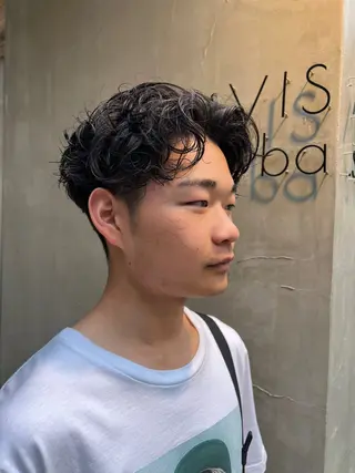 パーマ メンズ ブリーチカラー🫧 いぐち しょうた🫧のヘアスタイル