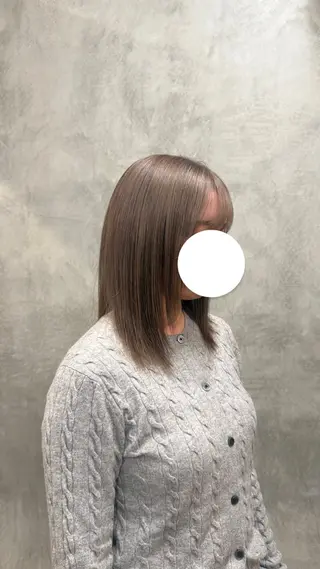 セミロング カラー YOIKU所属・髪質改善・美髪矯正✨ YOIKU🎀ちさとのヘアスタイル