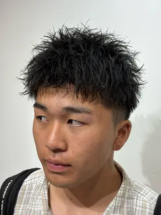 ショート メンズ 【店長】メンズ職人 短髪　ハイトーン🔥のヘアスタイル