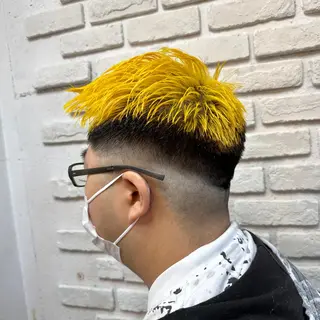 ショート カラー メンズ メンズパーマ 本多のヘアスタイル