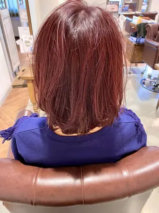 ミディアム カラー 美髪・髪質改善 有田怜平のヘアスタイル