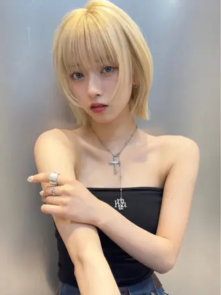 ショート カラー ヘアアレンジ 🖤Mion /SOYON🪽‪のヘアスタイル