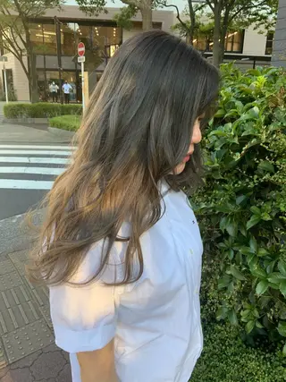 ロング 韓国風ヘア♡ runaのヘアスタイル