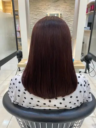 ミディアム カラー 韓国ヘア／艶カラー minamiのヘアスタイル