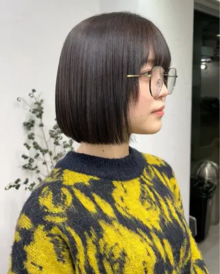 ショート カラー 🫐寒色系カラー 🫐ヤマナカリリカのヘアスタイル