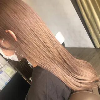 ロング レイヤー×縮毛矯正 深見 拓のヘアスタイル