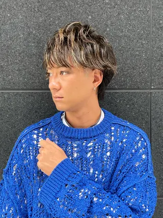 ミディアム メンズ 高橋 英彦のヘアスタイル