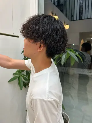 パーマ メンズ 纐纈 大和のヘアスタイル