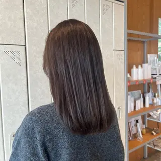 セミロング RIN 京都美容室 ✴︎透明感カラー✴︎のヘアスタイル