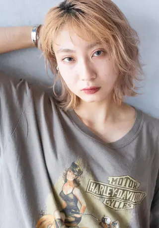 ショート 若山 敦のヘアスタイル