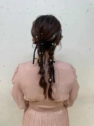 カラー ヘアアレンジ 髪質改善/縮毛/新宿 🫧SUZUKA🫧のヘアスタイル