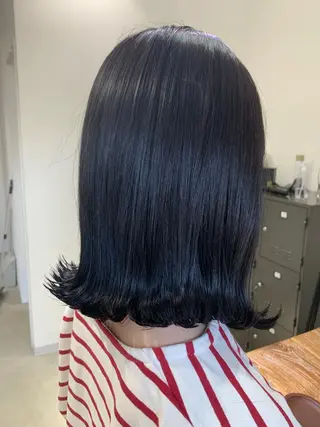 ミディアム カラー anB ハルカのヘアスタイル
