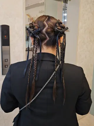 ロング ヘアアレンジ ミク🇰🇷 /Agu hairのヘアスタイル