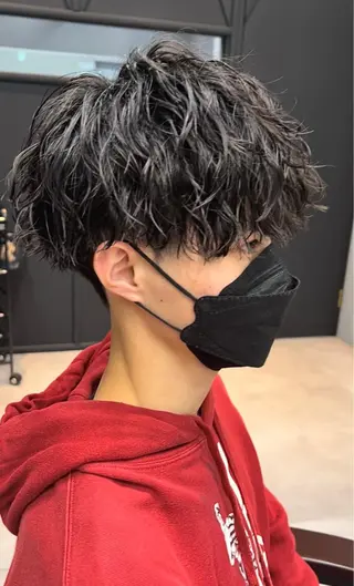 ショート パーマ メンズ 🦩パーマン🦩佐藤 航太のヘアスタイル