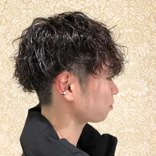 ミディアム パーマ 🐠寒色系×パーマ 櫻井　麿偉🐏のヘアスタイル