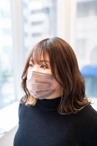 ミディアム カラー Lazo所属・Lazo/ 原弥和子のヘアスタイル