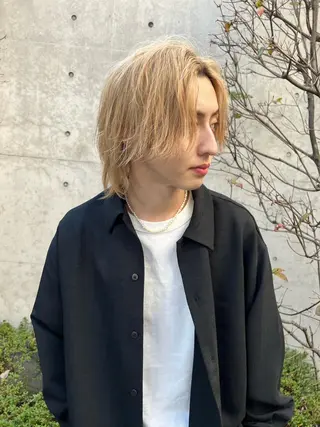 ロング カラー メンズ 🐺ウルフの神🐺 /カラー/けいすけのヘアスタイル