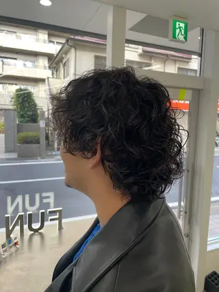 ミディアム 柏/メンズパーマ/ ナチュラル/颯寿のヘアスタイル