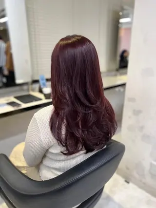 カラー 盛れる上質ワンホン ヘア🤍YUME🤍のヘアスタイル