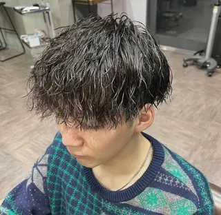 ショート パーマ メンズ パーマ🌀 メンズスタイルゆうなのヘアスタイル