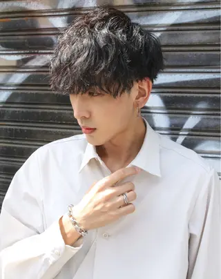 パーマ メンズ LICO HAIR＆RELAXATION 名駅店所属・メンズ特化美容師/ パーマ/波巻き/陸翔のヘアスタイル