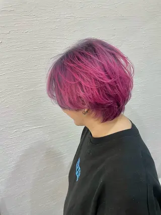 ショート カラー ミユル/ 盛れるエクステ🎀✨のヘアスタイル