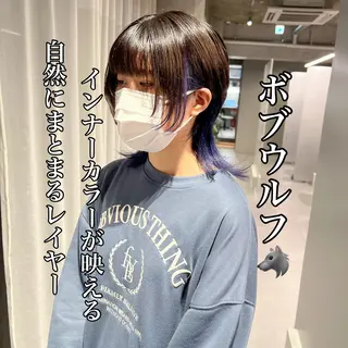 ミディアム 🐺立川のウルフ屋 さん🐺おかみ🐺のヘアスタイル