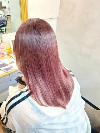 セミロング カラー 🌼髪質整形& 最強艶カラー🌼珠理のヘアスタイル