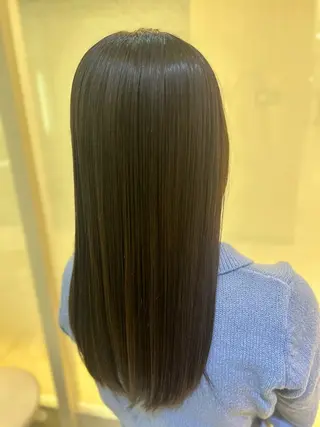 ロング パーマ 艶質改善/縮毛矯正 ササキナツミのヘアスタイル