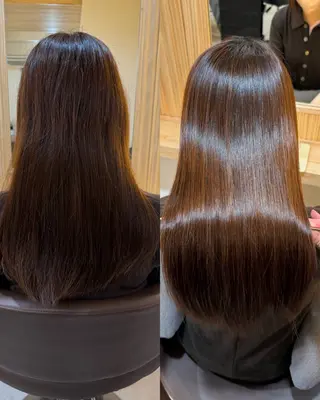 ロング attrait南堀江所属・KAISEI髪質改善 /縮毛矯正のヘアスタイル