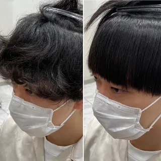 ショート パーマ メンズ 【メンズ縮毛矯正】 田中秀斗のヘアスタイル