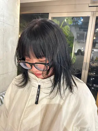 カラー 植田 瑠菜のヘアスタイル