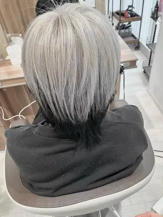 カラー メンズ Re:st所属・Miyavi/カラー ショートボブのヘアスタイル