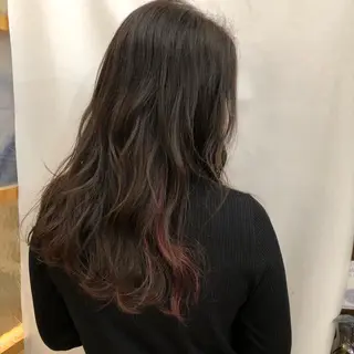 ロング カラー パーマ マツエク・マツパ entality所属・暖色ボブ 🍊rikakoのヘアスタイル